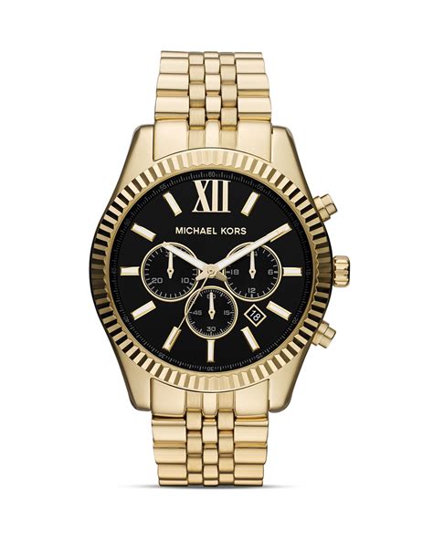 michael kors mk26422|lexington pavé gold tone watch.